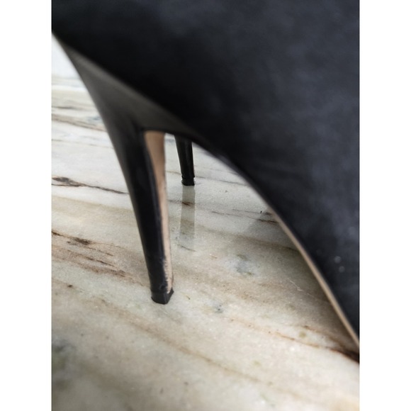 Kate Spade New York  Pointed Toe Pump Stiletto Black Leather Made In Italy 9  US - Picture 3 of 12